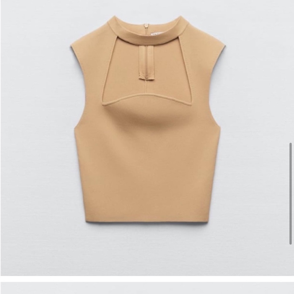 Zara High Neck Top